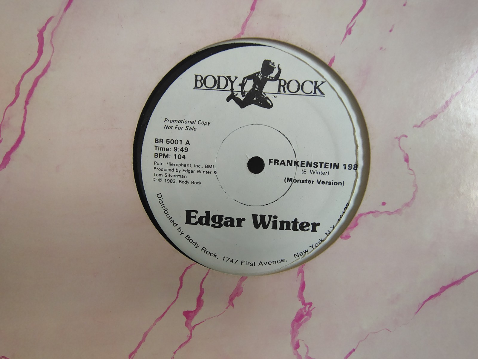 EDGAR WINTER – “FRANKENSTEIN 1984” / PROMO w/ 3 MIXES! / BODY ROCK RECORDS 1984