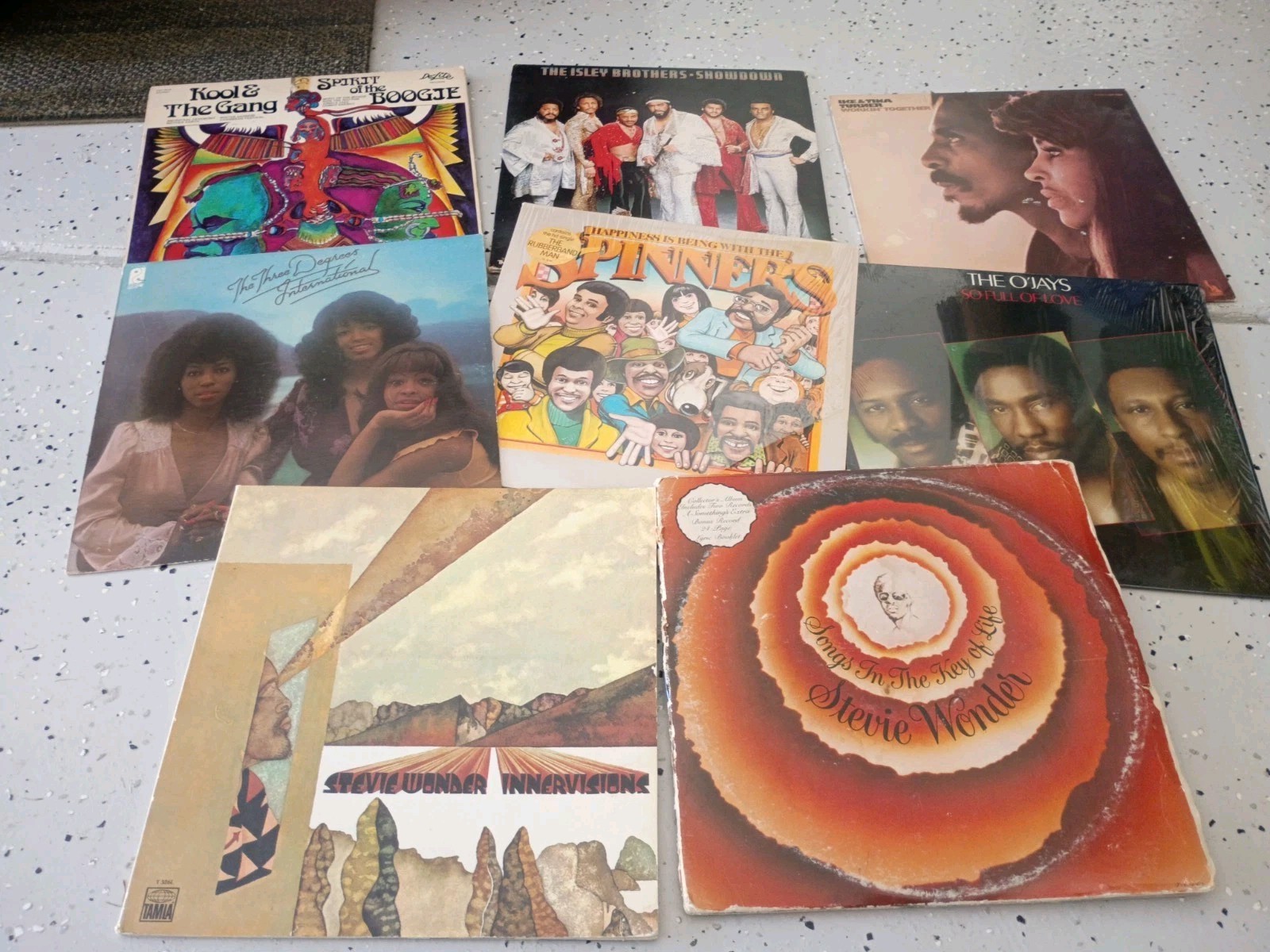 70’s Soul/Funk/ R&B 8 LP Lot / Ike Tina/ O Jays/Stevie Wonder/Kool& Gang/ Isley