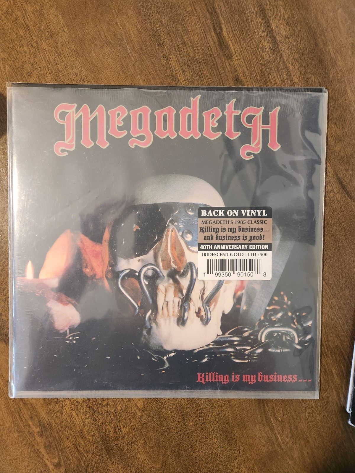 Megadeth Killing Is My Business… 40th Anniversary Iridescent Gold/500 Sealed!!