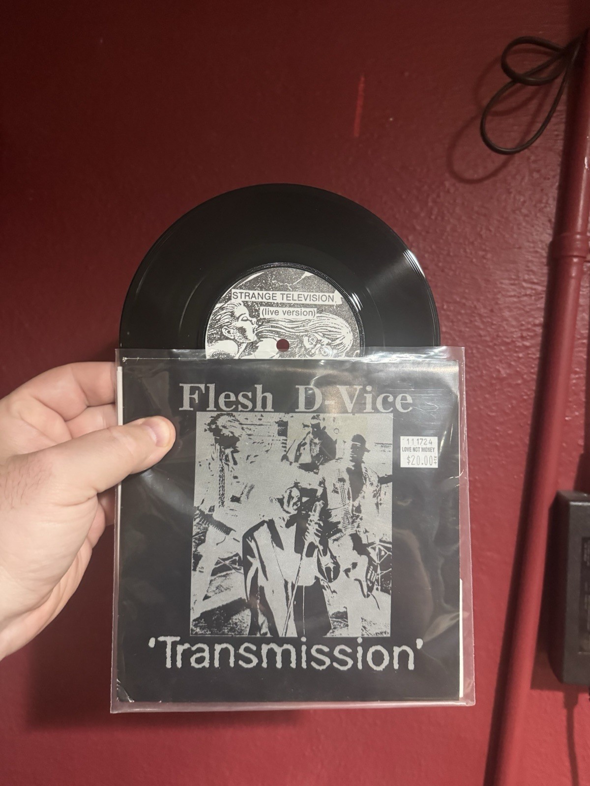 Flesh D-Vice – Transmission 7” Vinyl NZ Hardcore Punk 1985 Import