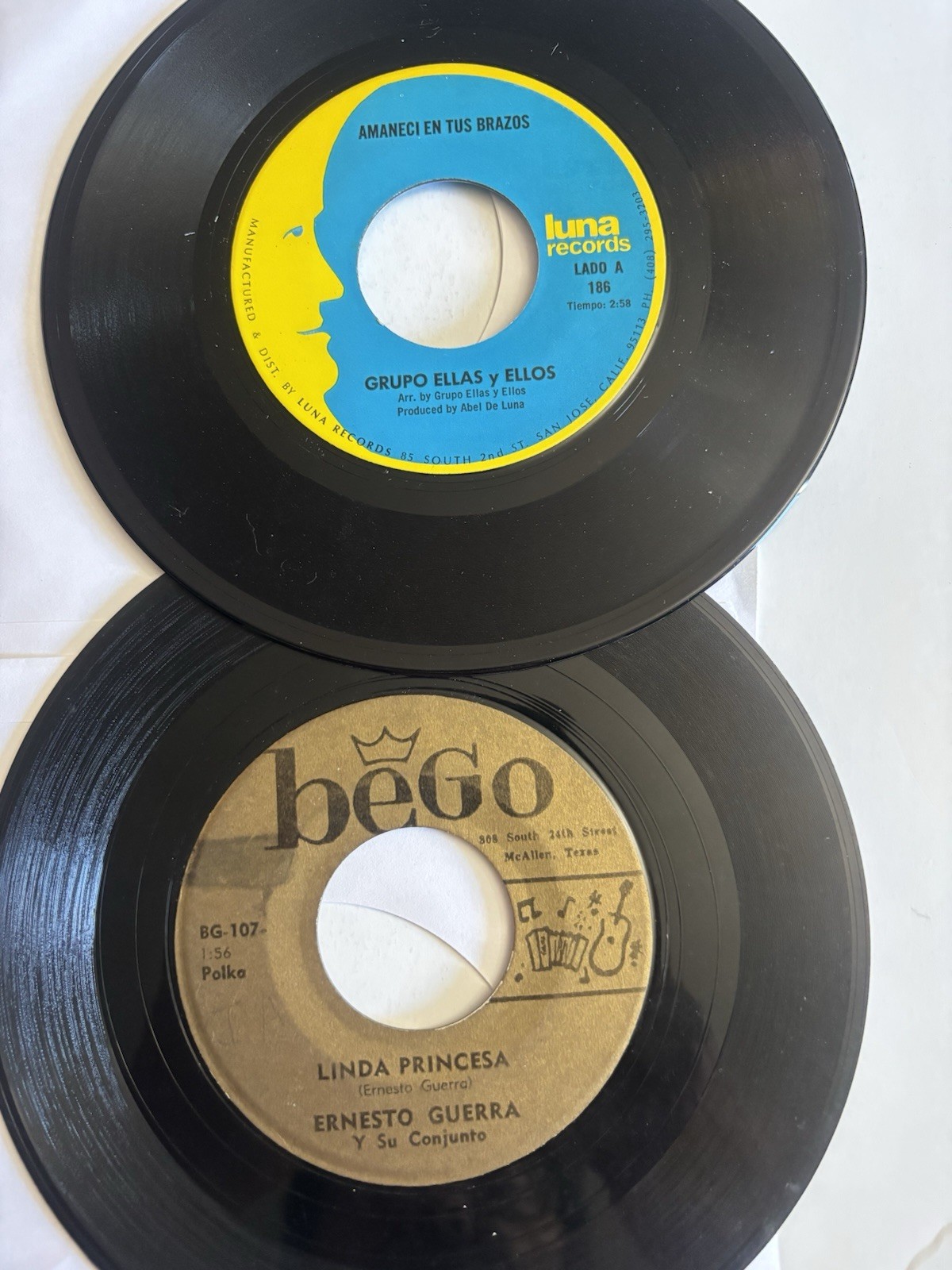 LOT OF 10 45’s Ramon Ayala Y Varios Mas Canciones