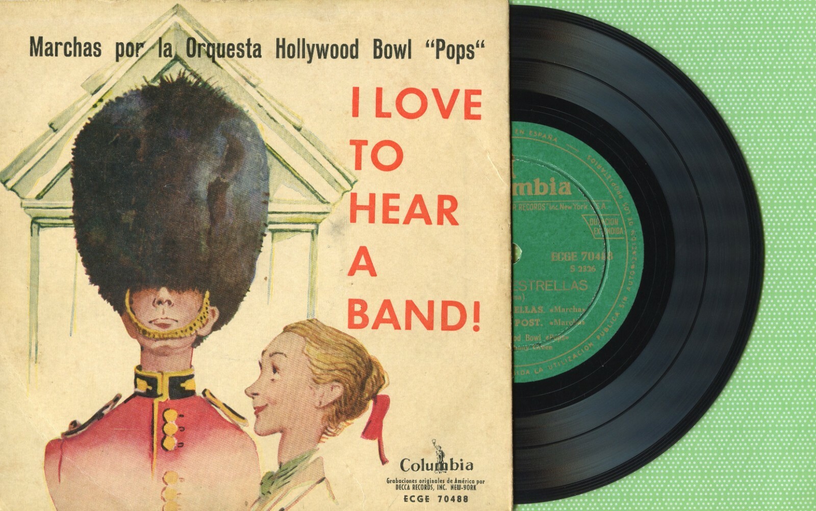 JOHNNY GREEN / I Love To Hear A Band COLUMBIA ECGE 70488 Press Spain 1956 EP VG
