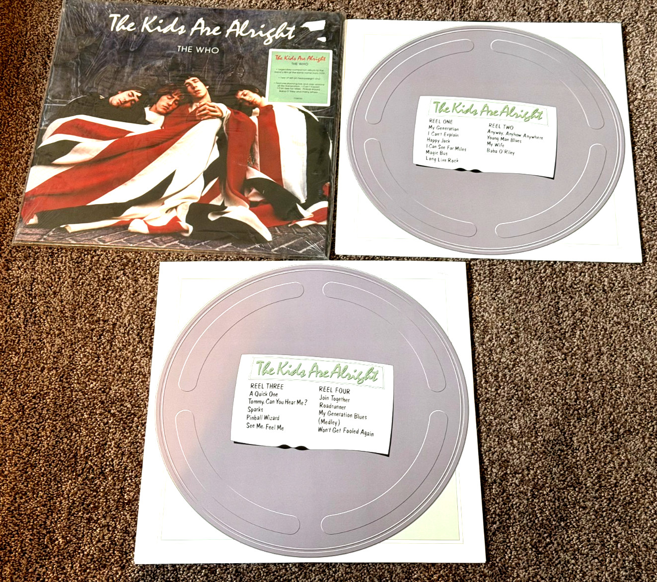 THE WHO~~THE KIDS ARE ALRIGHT Soundtrack 2-LP Set Hard Rock 1960s 1970s