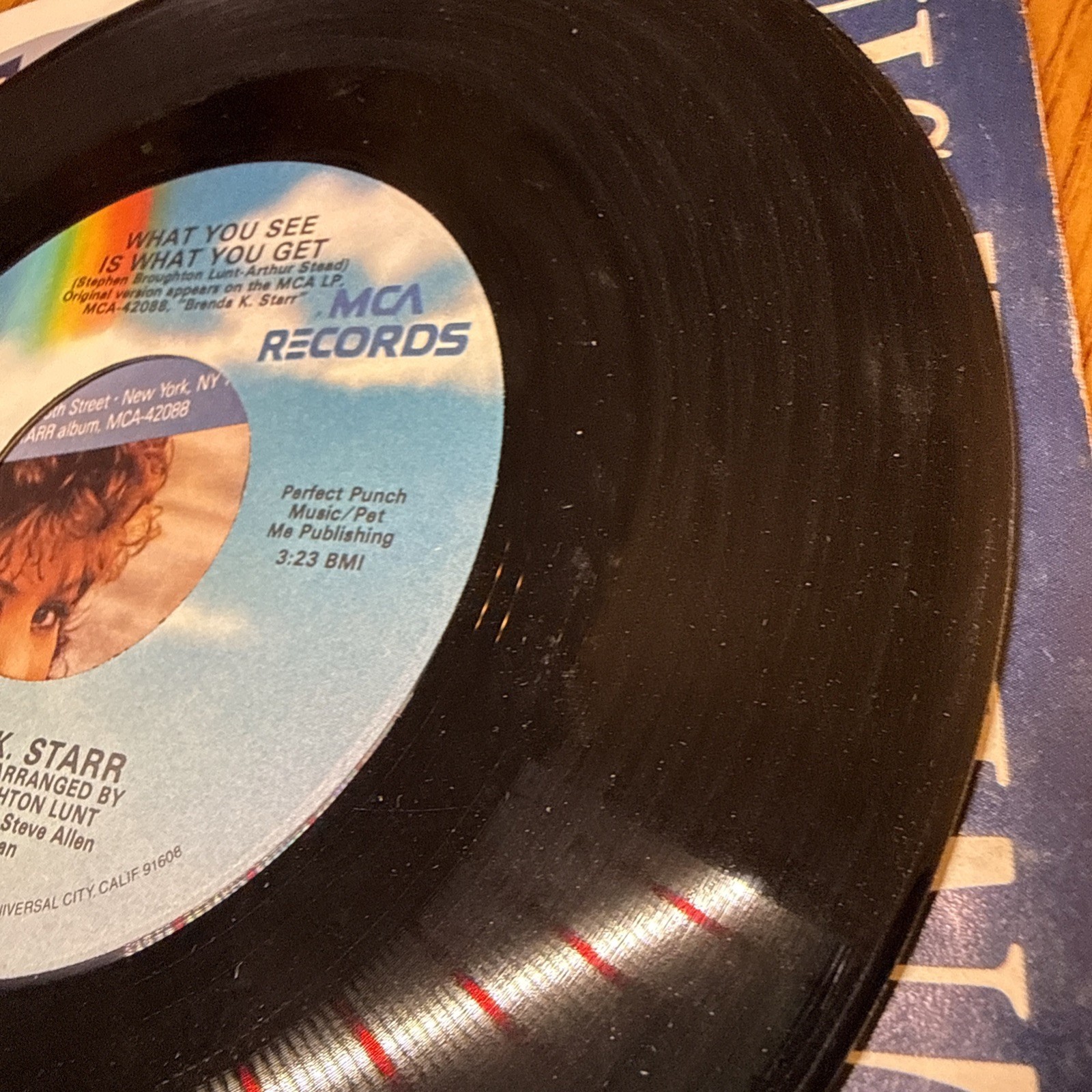 Brenda K Starr What You See Is What You Get Vtg 45 Vinyl Record Picture Sleeve