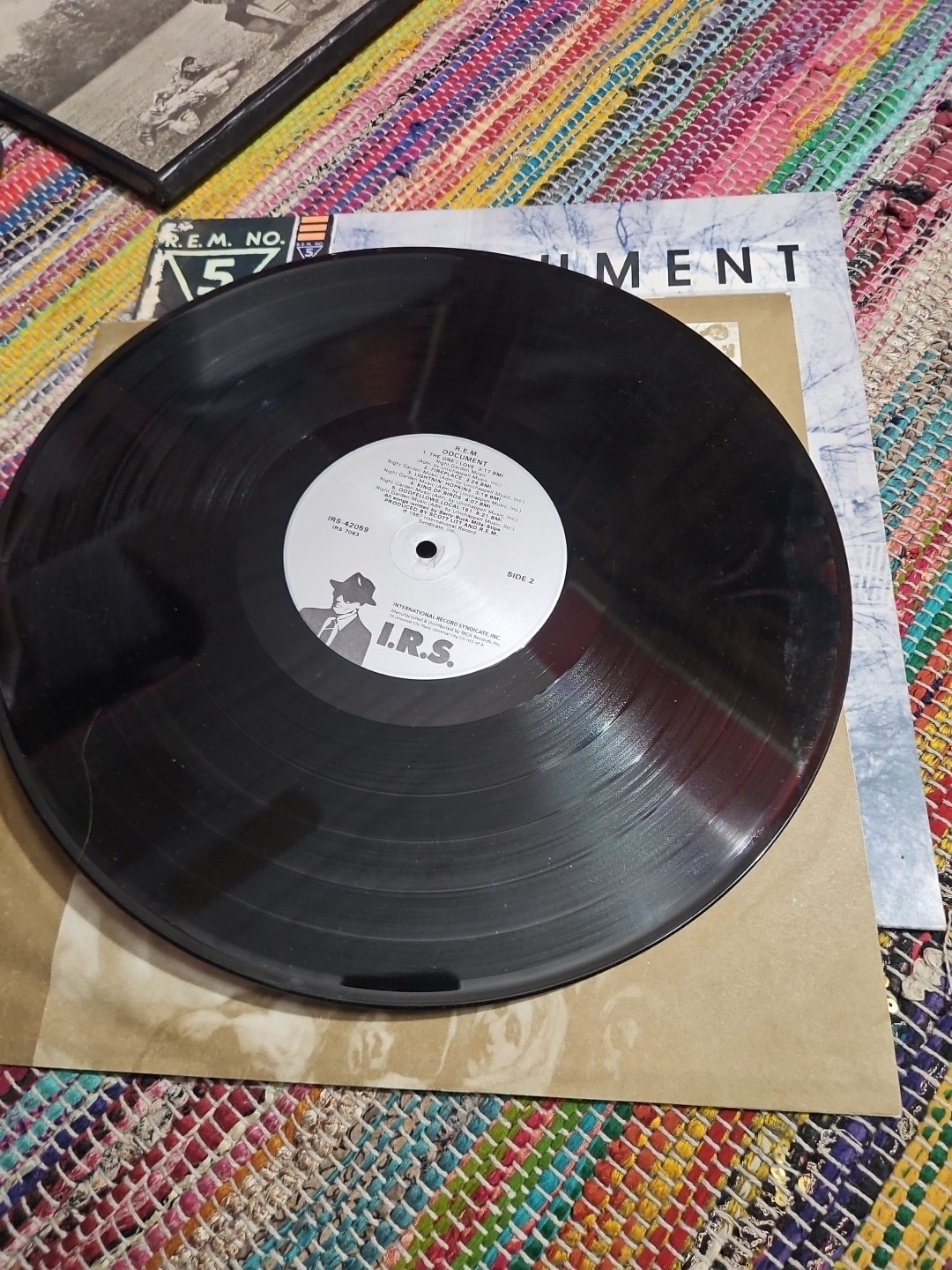 R.E.M. REM No. 5 Document LP Vinyl Record IRS-42059 Masterdisk Promo Free Ship