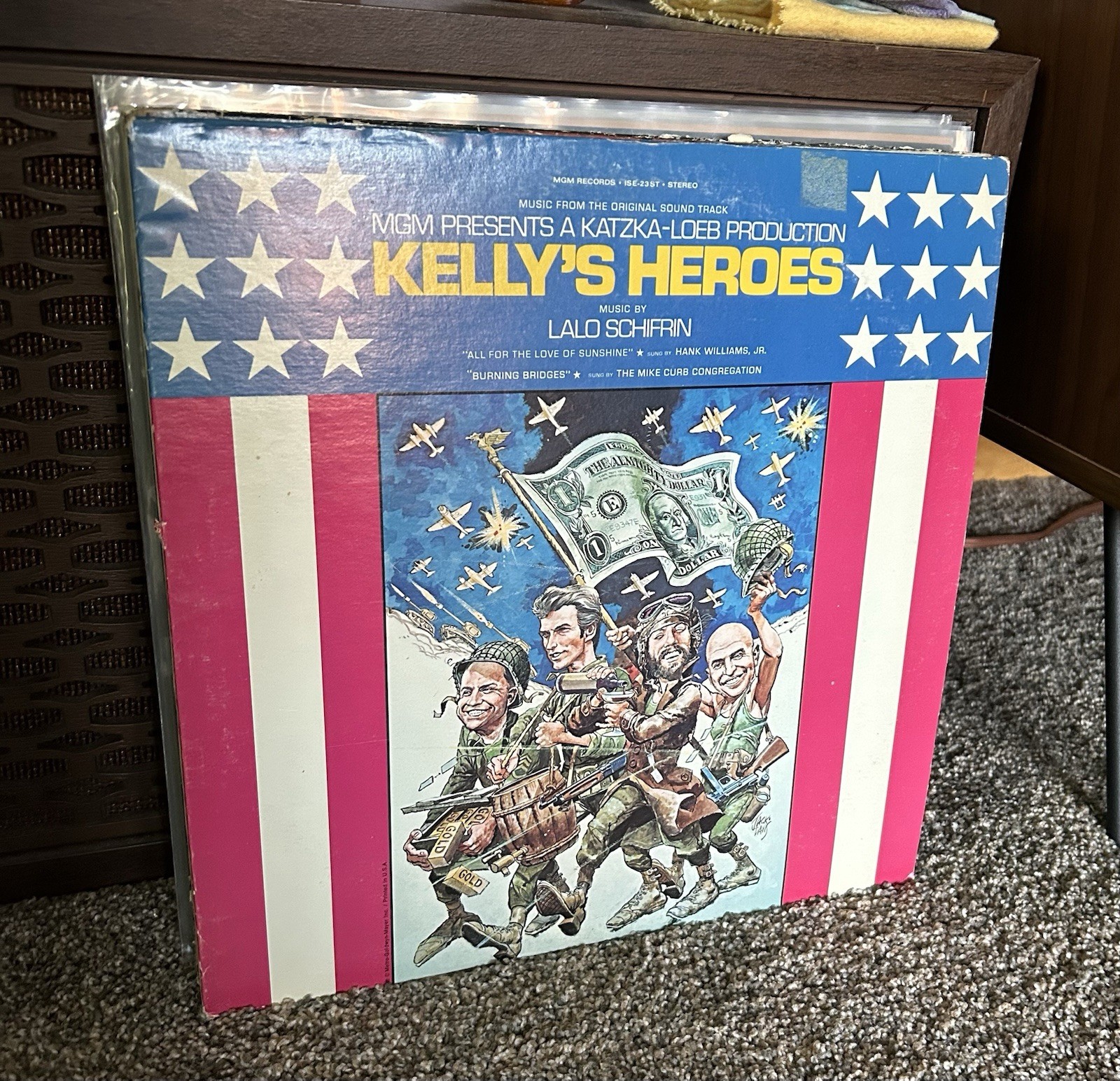 KELLY’S HEROES Soundtrack Album OST Lalo Schifrin 1970 MGM ISE-23 ST VG+VG