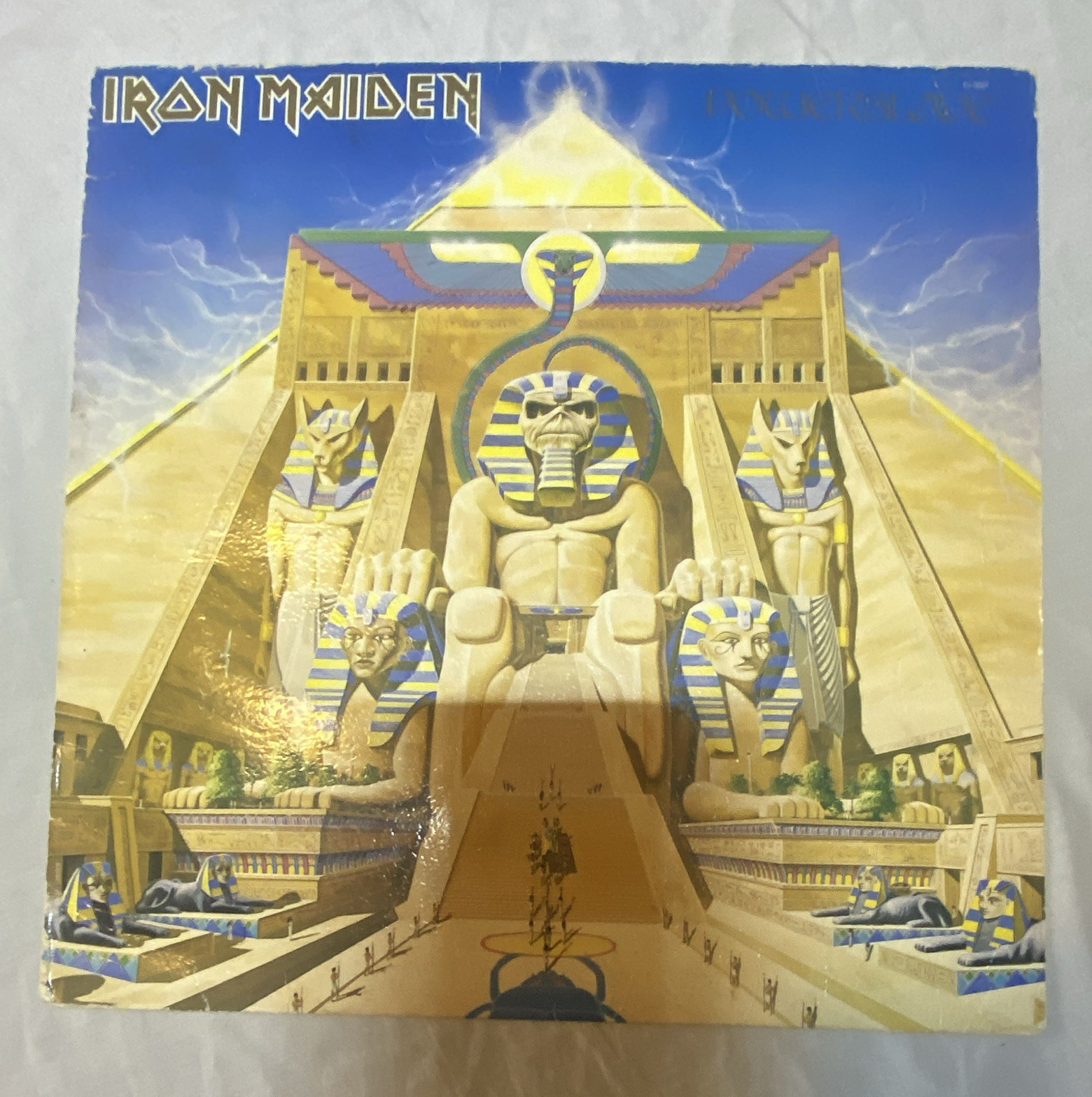 Iron Maiden Powerslave original pressing bought in Sept. 1984 original owner