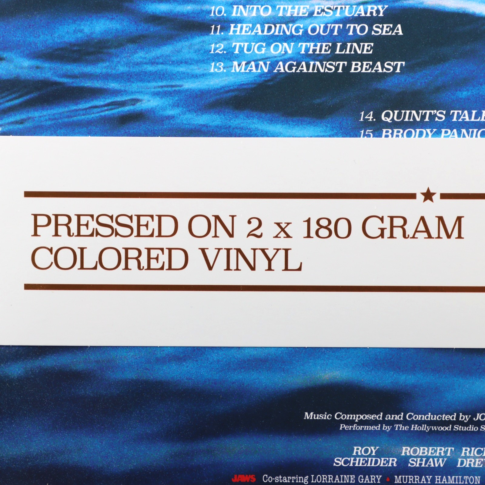 John Williams Jaws Soundtrack 2-LP 50th Anniversary Red Blue Vinyl Mondo Sealed