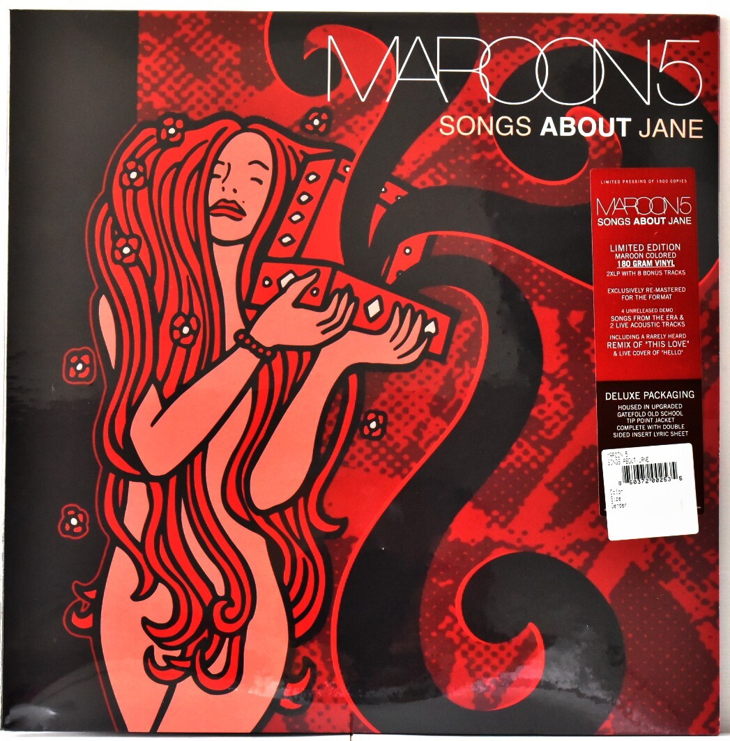 ENJOY RIDE STEREO ETR051 USA 2015 MAROON 5 Songs About Jane G/F #2LP Maroon 180g
