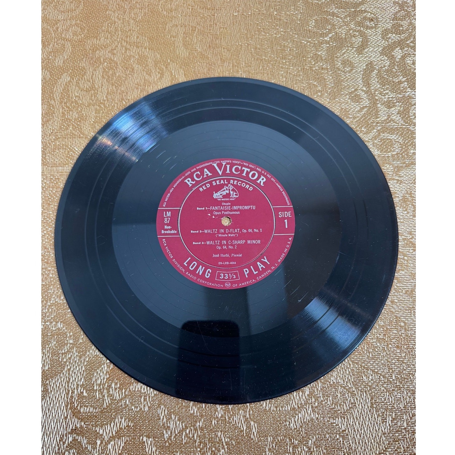 Jose Iturbi Music to Remember Album From The Life of Chopin RCA Victor LMA 87