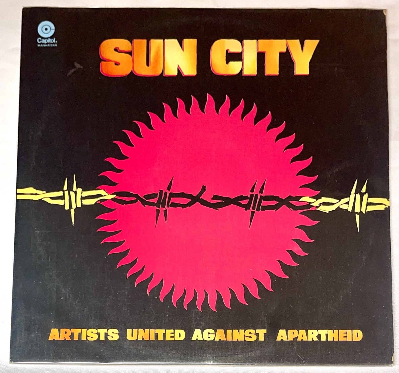 Artists United Against Apartheid ‎– Sun City – Bono, Keith Richards BLUE Vinyl