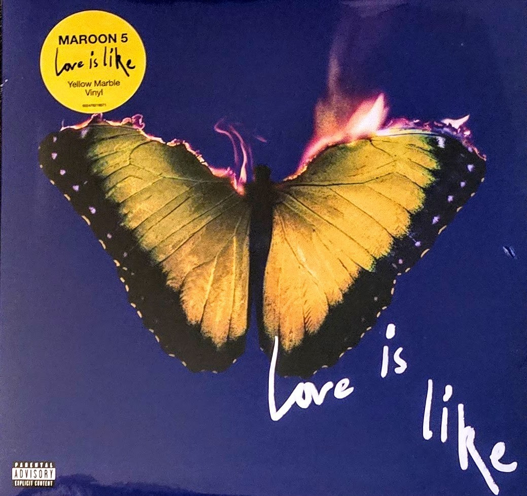 MAROON 5 – LOVE IS LIKE – YELLOW MARBLE VINYL LP ” NEW, SEALED “