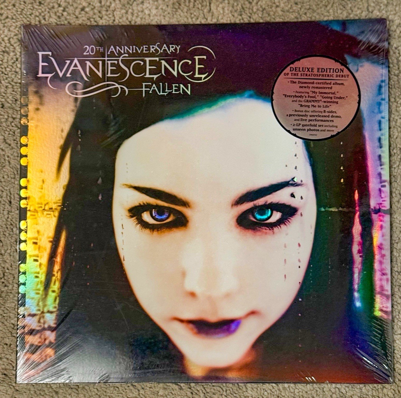 EVANESCENCE ‘FALLEN’ 2LP 20th Anniversary Deluxe Edition Vinyl and LE Slipmat