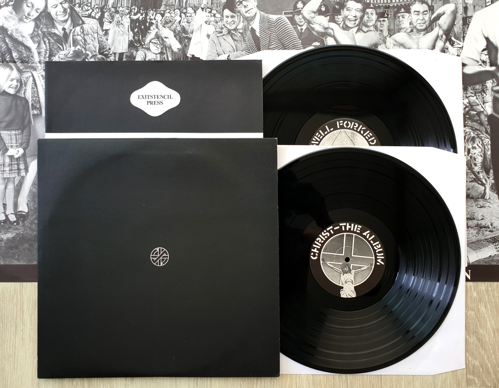 Crass Christ – The Album / Well Forked – But Not Dead 2xLP UK w/ Poster Booklet