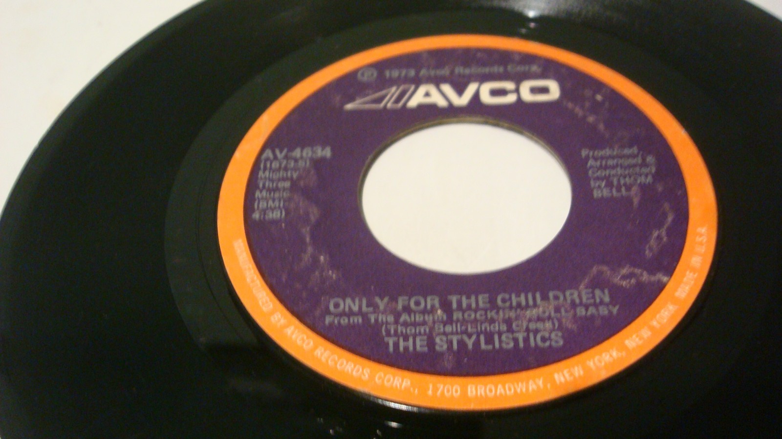 The Stylistics Y”ou Make Me Feel Brand New”(1973 AV-4634) 45 RPM Record