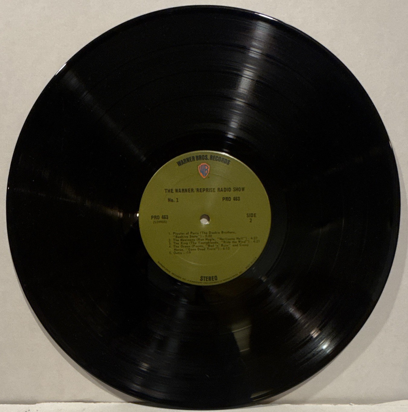 The Warner/Reprise Radio Show PRO 463 – Warner Bros 12″ Vinyl LP Stereo