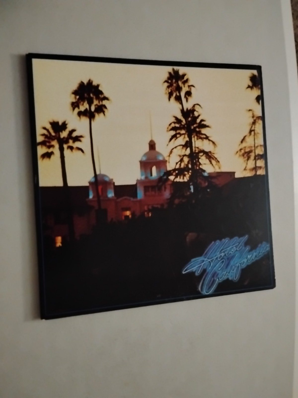 Hotel California Eagles 1976 LP 1st US Press Original Sleeve/Run-Out Groove Joke