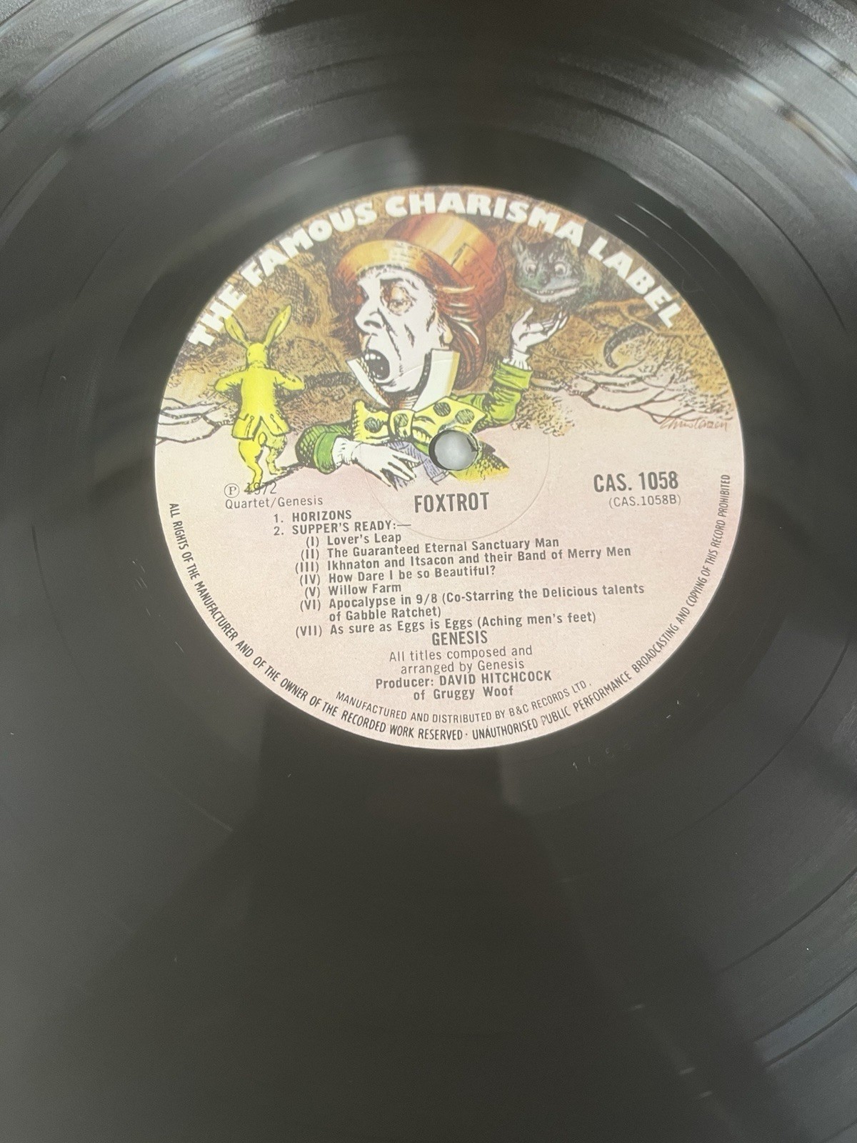 Genesis- Foxtrot LP 1972 Red Spine Text