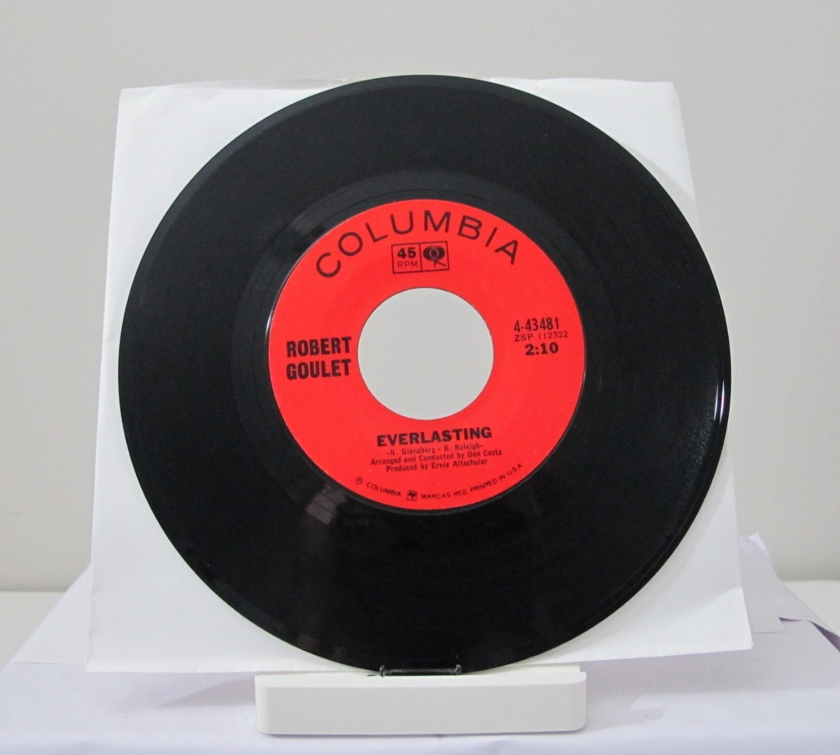 45 RECORD – ROBERT GOULET – EVERLASTING