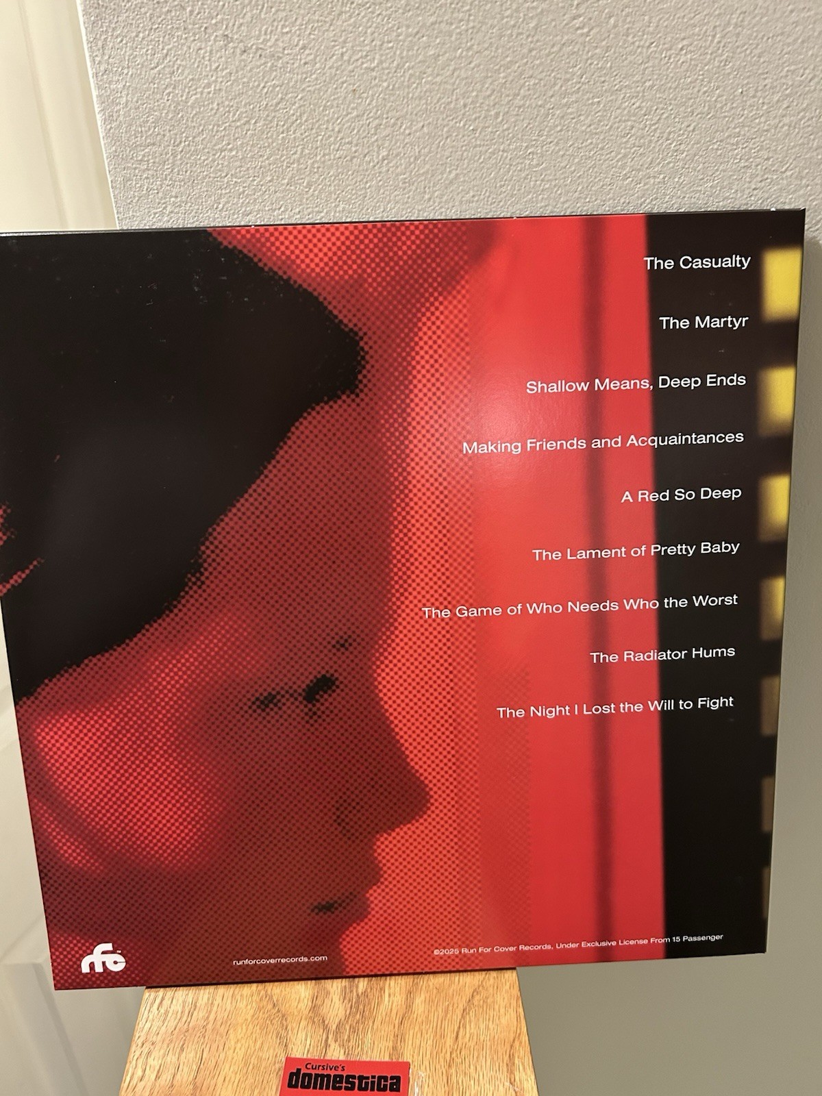 Cursive – Domestica – SIGNED COVER Red Smoke Vinyl