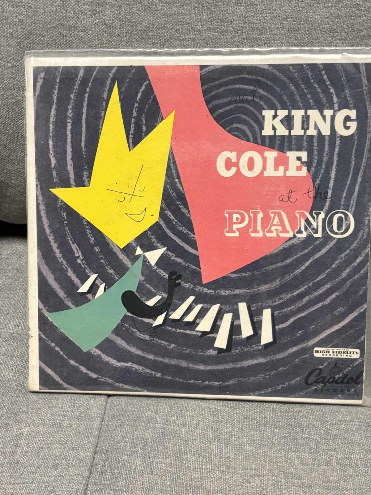 King Cole King Cole at the Piano Capitol Records LP Vinyl Jazz Instrumental