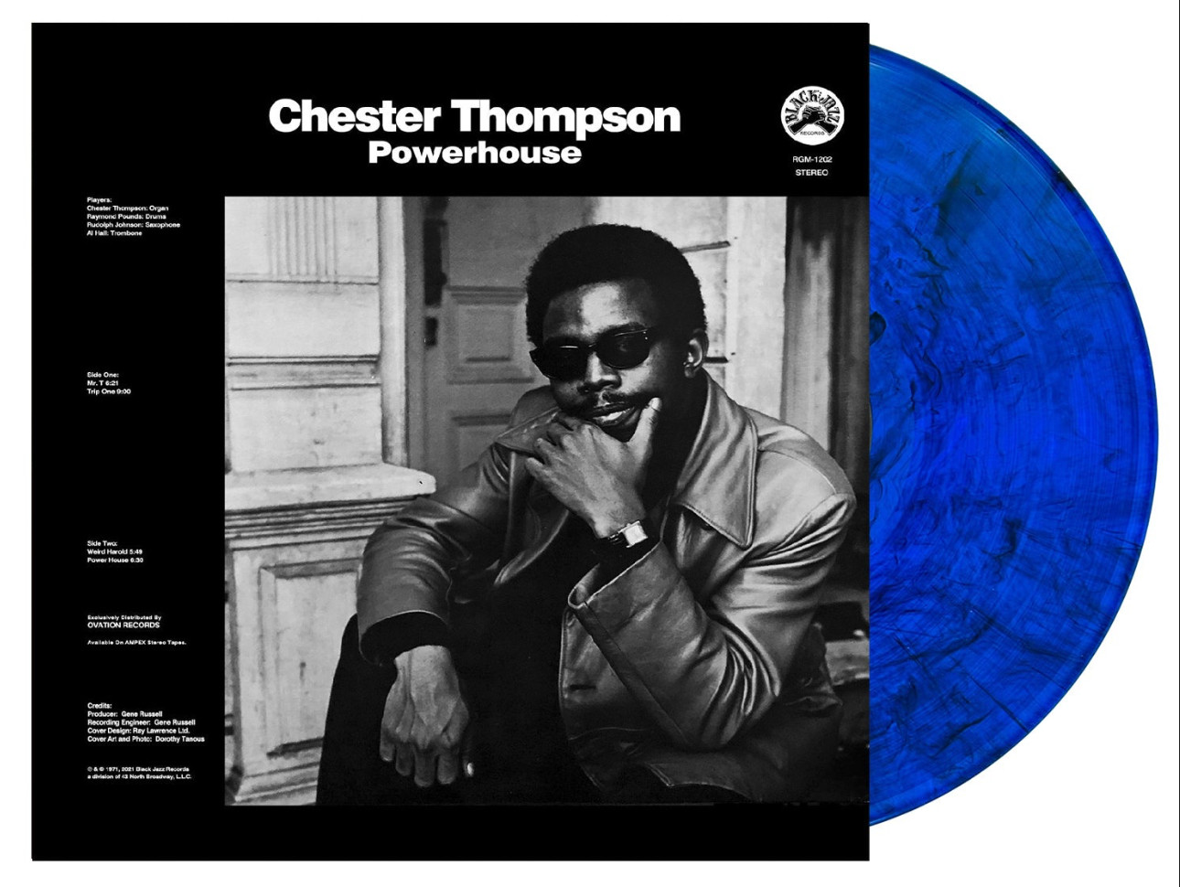 Chester Thompson – Powerhouse (Blue With Black Swirl VINYL) – JAZZ *NEW/COLOR*