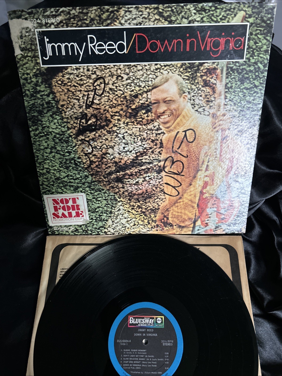 JIMMY REED (1969) DOWN IN VIRGINIA – RARE PROMO Vinyl LP Record!