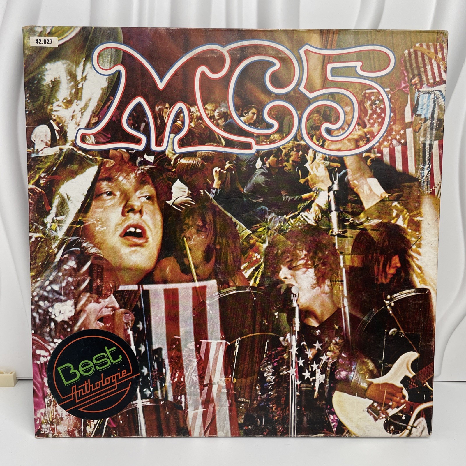 MC5 – Kick Out The Jams LP (1969) French A/B Press Elektra 1975 RE Vinyl is EX