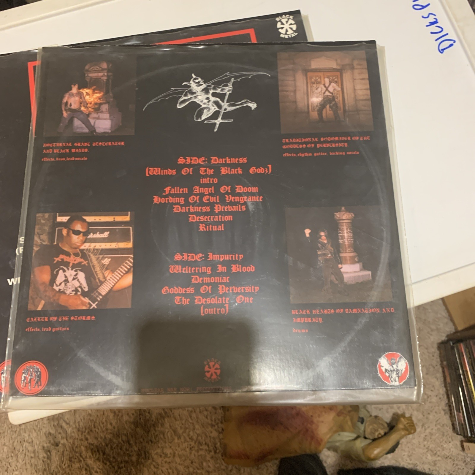 Blasphemy – Fallen Angel Of Doom LP – – blood upon the alter lp lot of 2
