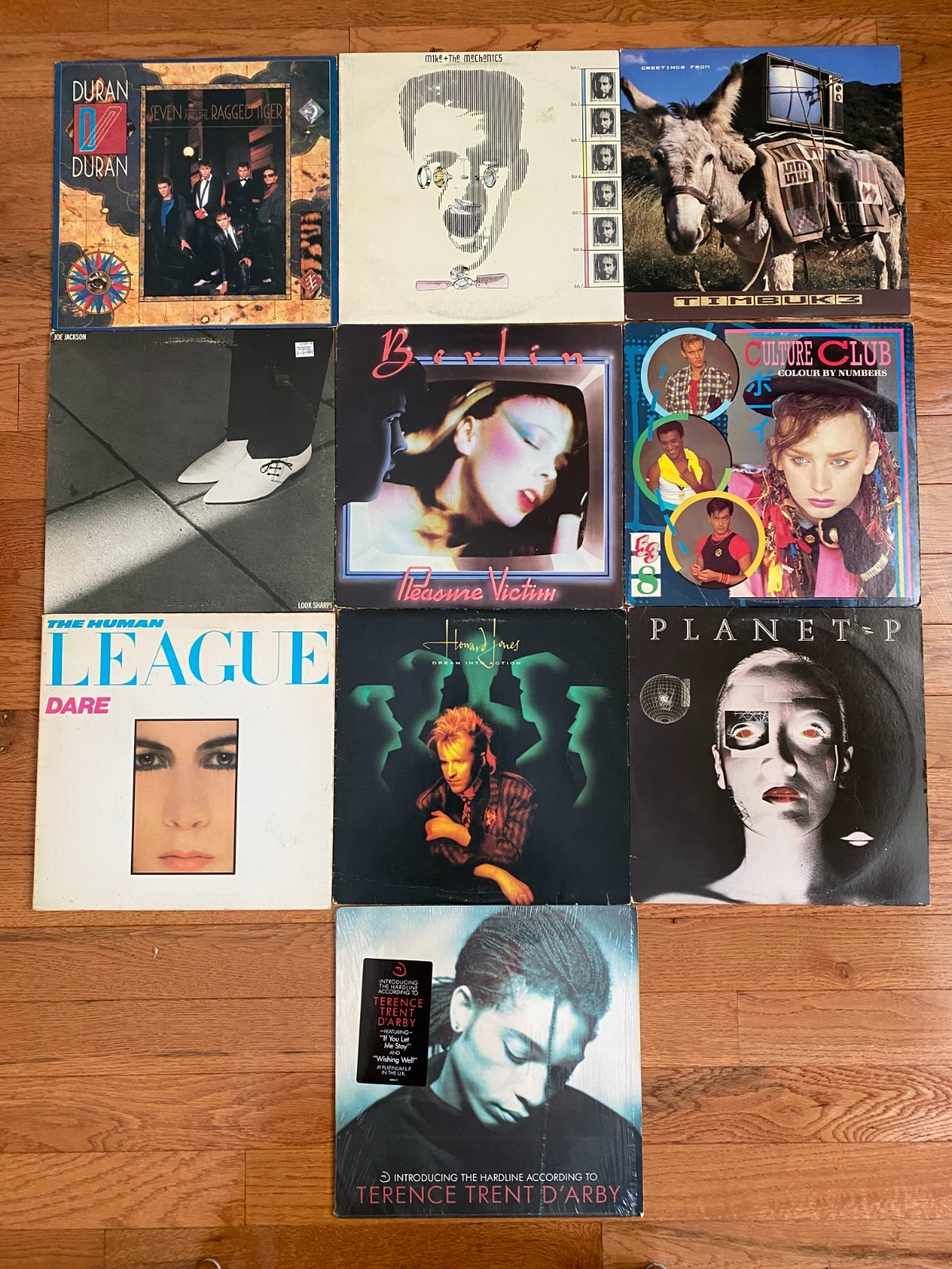 Lot of 10 80’s LPs Duran Duran Culture Club Berlin Howard Jones Human League
