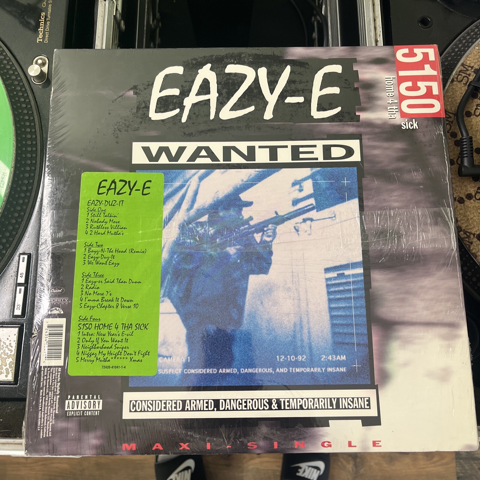 Eazy-E – Eazy-Duz-It – 5150 Explicit – New LP SEALED 2002 REISSUE RARE NWA