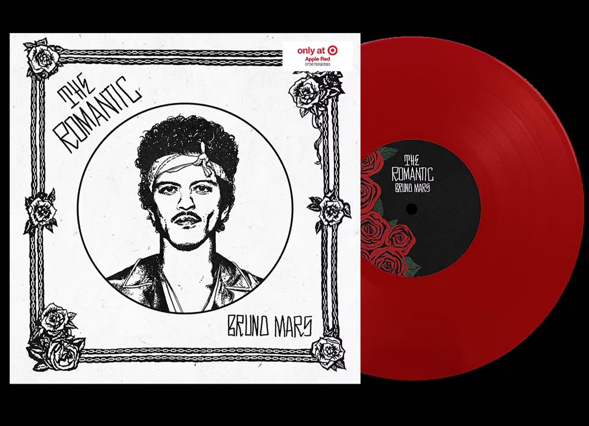 Bruno Mars The Romantic Limited Apple Red Color Vinyl LP