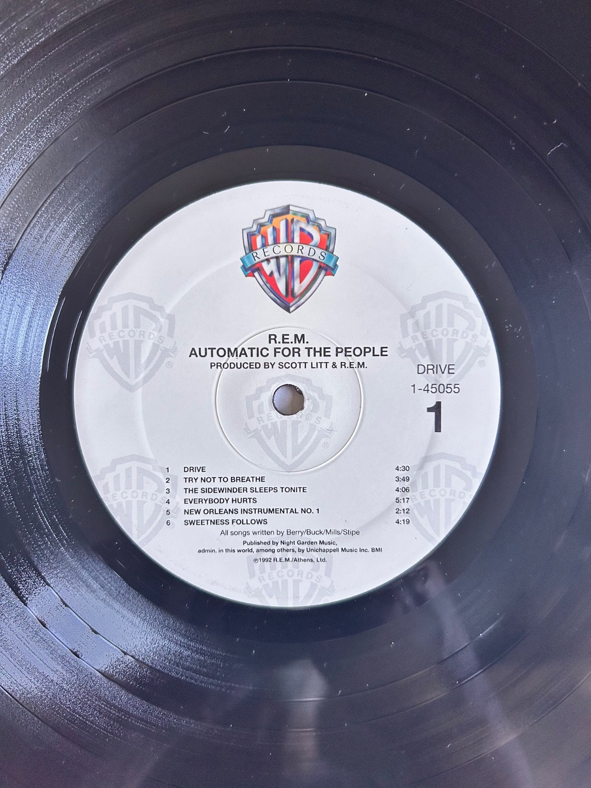R.E.M. – Automatic for the People, 1st Pressing, 9 45055-1 – LP