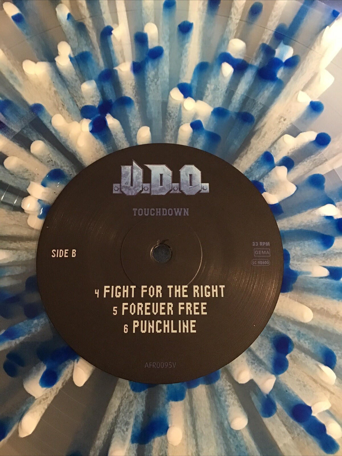 Vinyl Records – U.D.O. – Touchdown-Limited Edition Splatter Pressing, New,signed