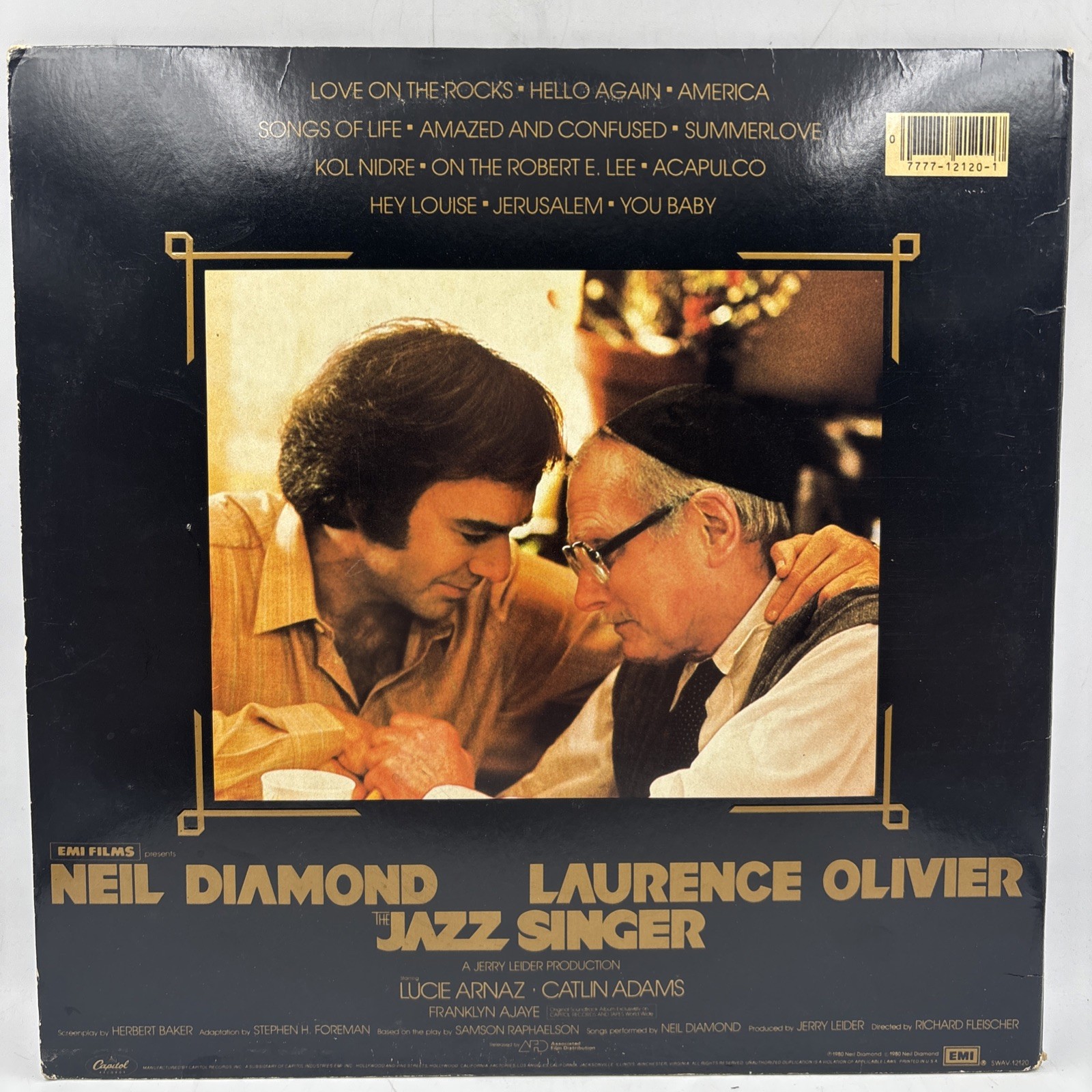 THE JAZZ SINGER 1980 Movie Soundtrack Vinyl LP Neil Diamond Music Gatefold Rock