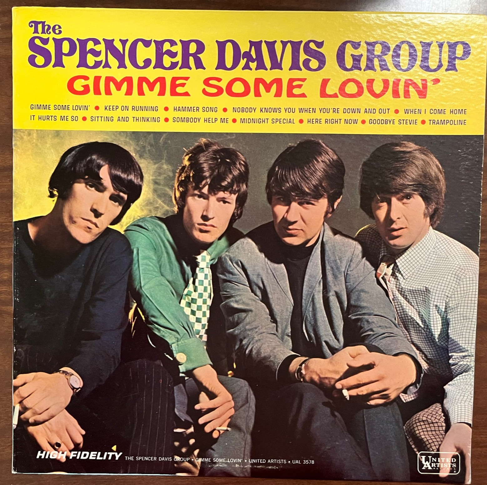 SPENCER DAVIS GROUP: GIMME SOME LOVIN Vinyl 12″ LP UA 6578 Steve Winwood NM!!