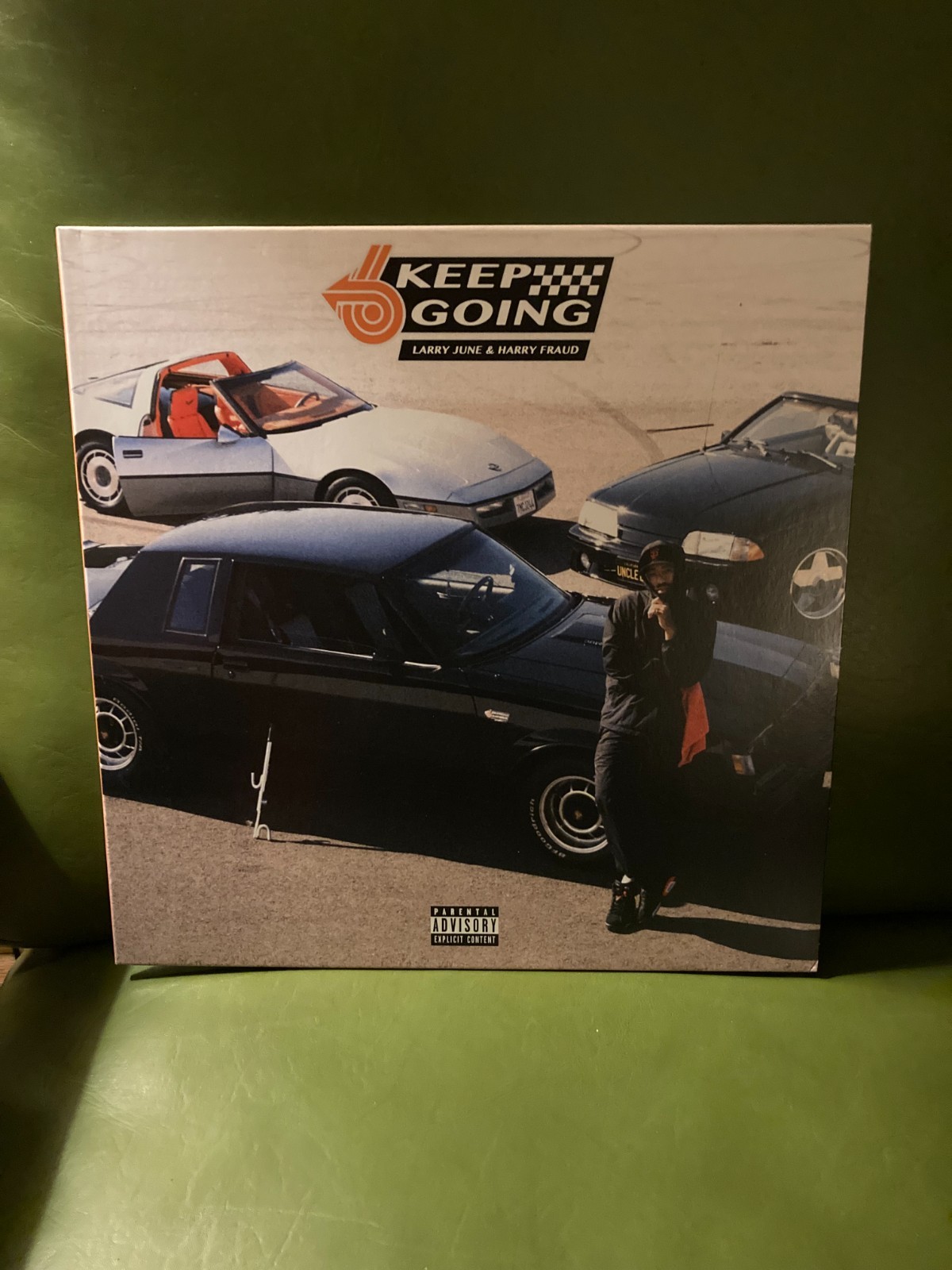 Larry June & Harry Fraud – Keep Going LP Black Orange Vinyl 2020 TFM VG+ Rare!