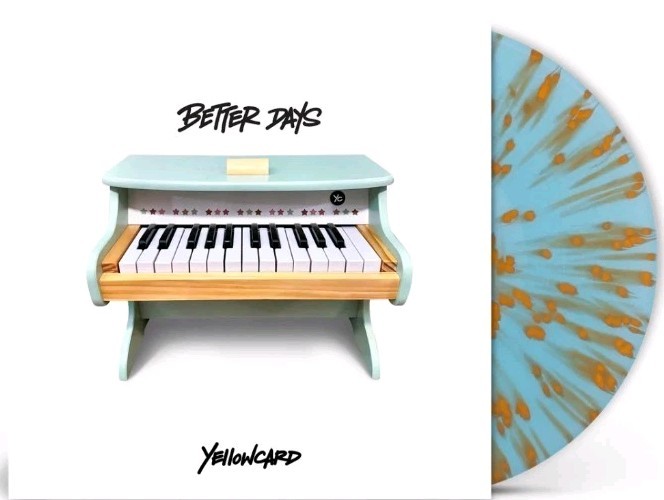 Yellowcard Better Days ALT PRESS Blue/Orange Splatter Vinyl Zine. Sold Out. /300
