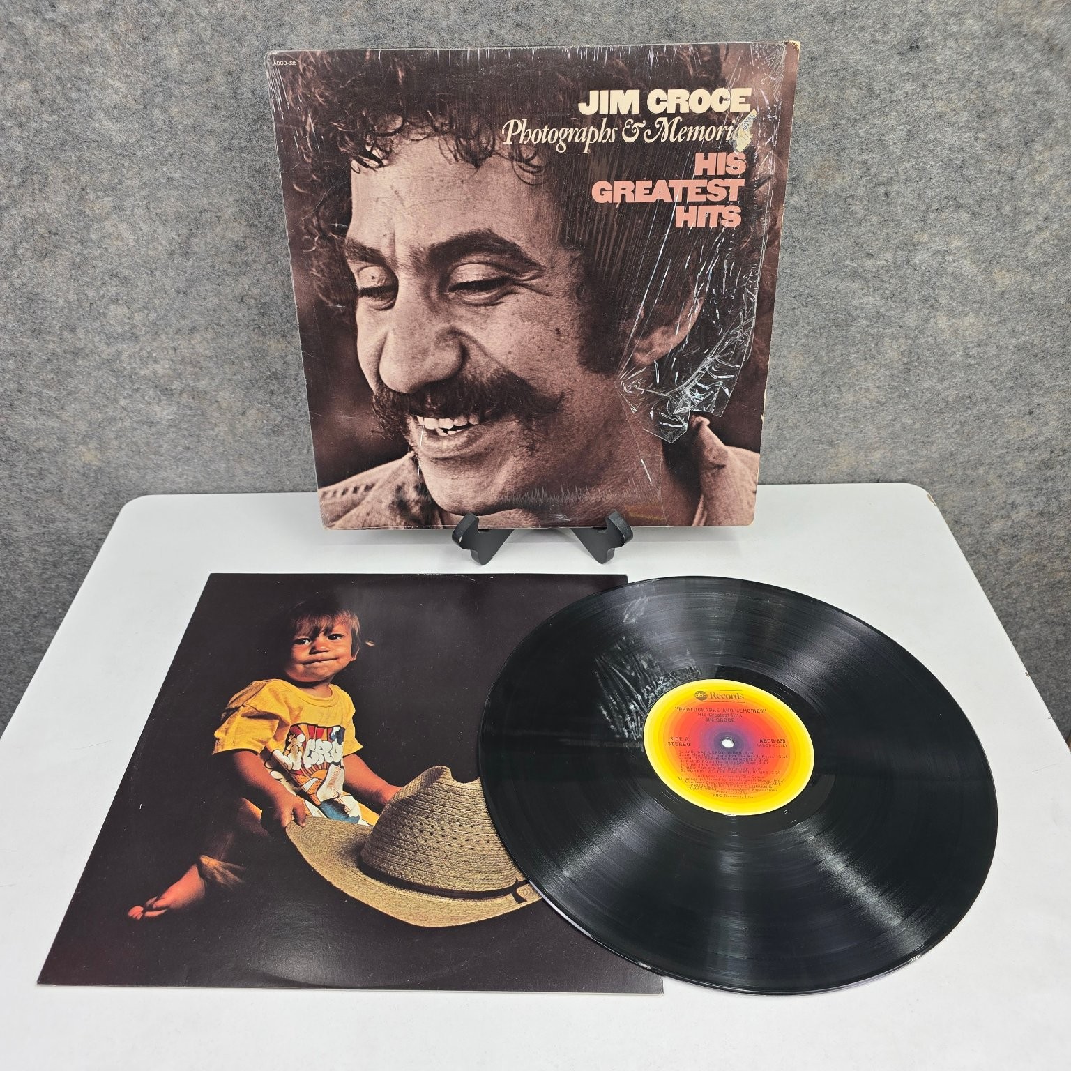 Jim Croce – Photographs & Memories LP Record 1974 ABC Folk Rock 33 RPM