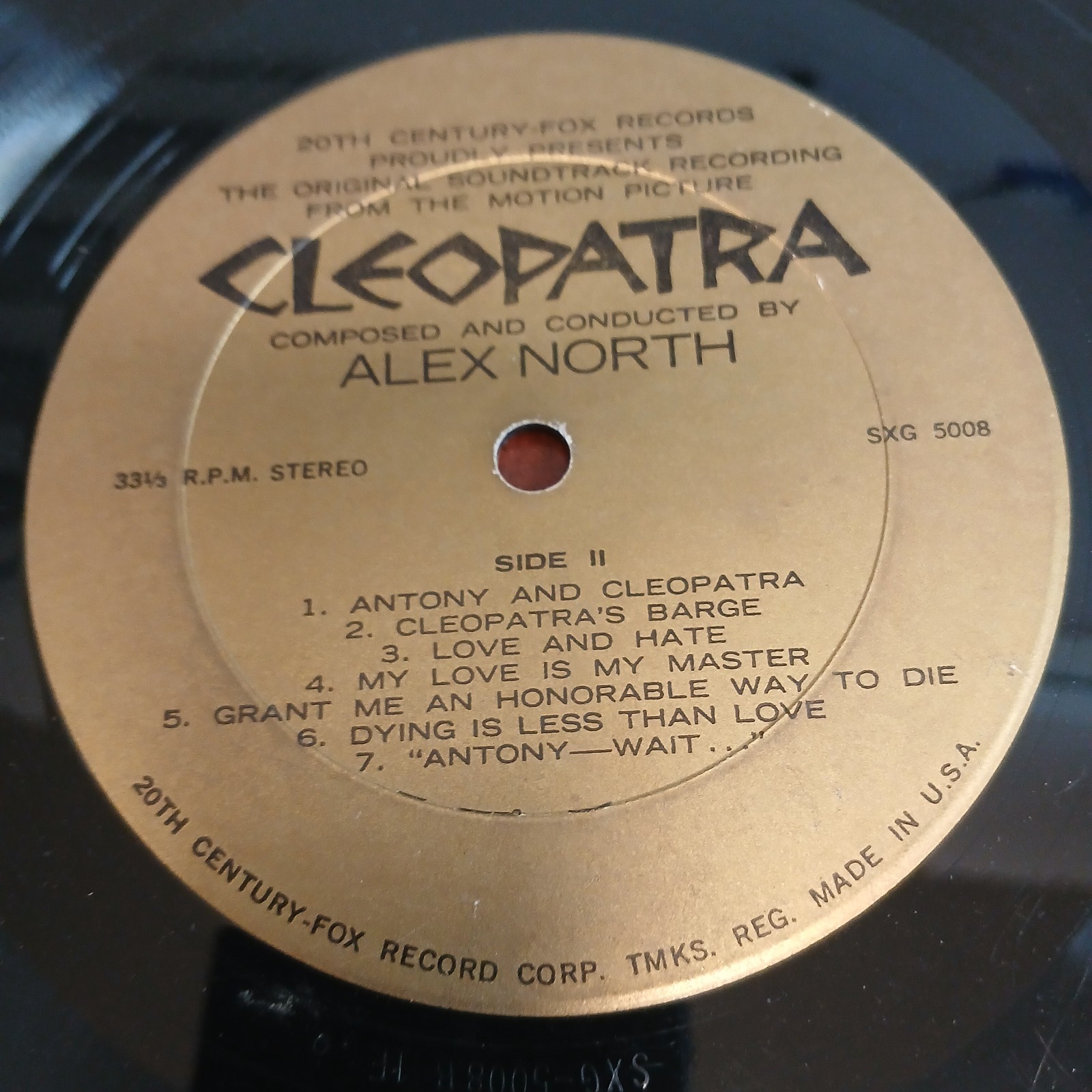 Cleopatra Original Soundtrack Album – Alex North Vinyl Record