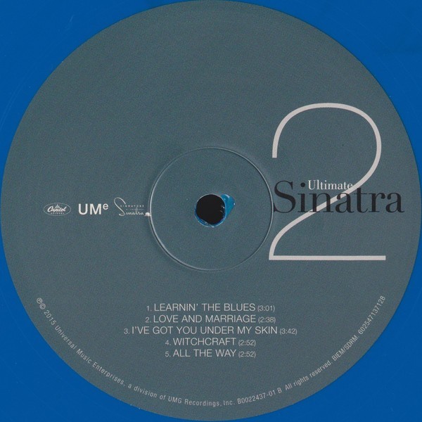 Sinatra – Ultimate – Frank Sinatra 2 LP Solid Blue Vinyl Target Only New Sealed