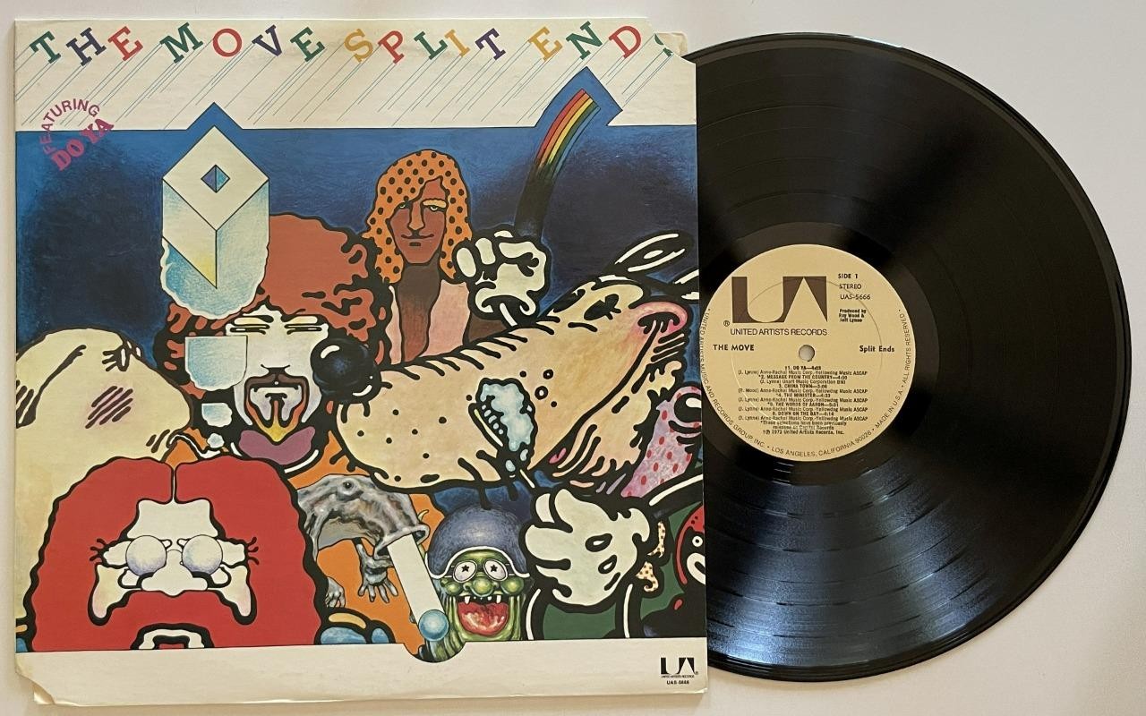 The Move Split Ends LP M- United Artists UAS-5666 (1972) Jeff Lynne Roy Wood ELO