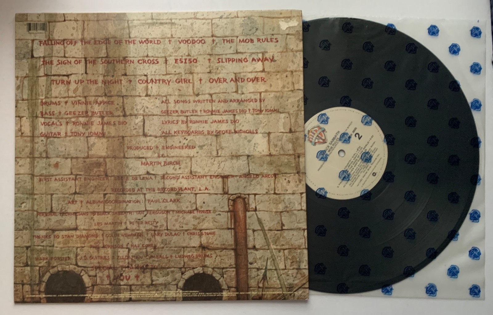 BLACK SABBATH Mob Rules VG+ WARNER BROS. original PROMO vinyl LP DIO Metal