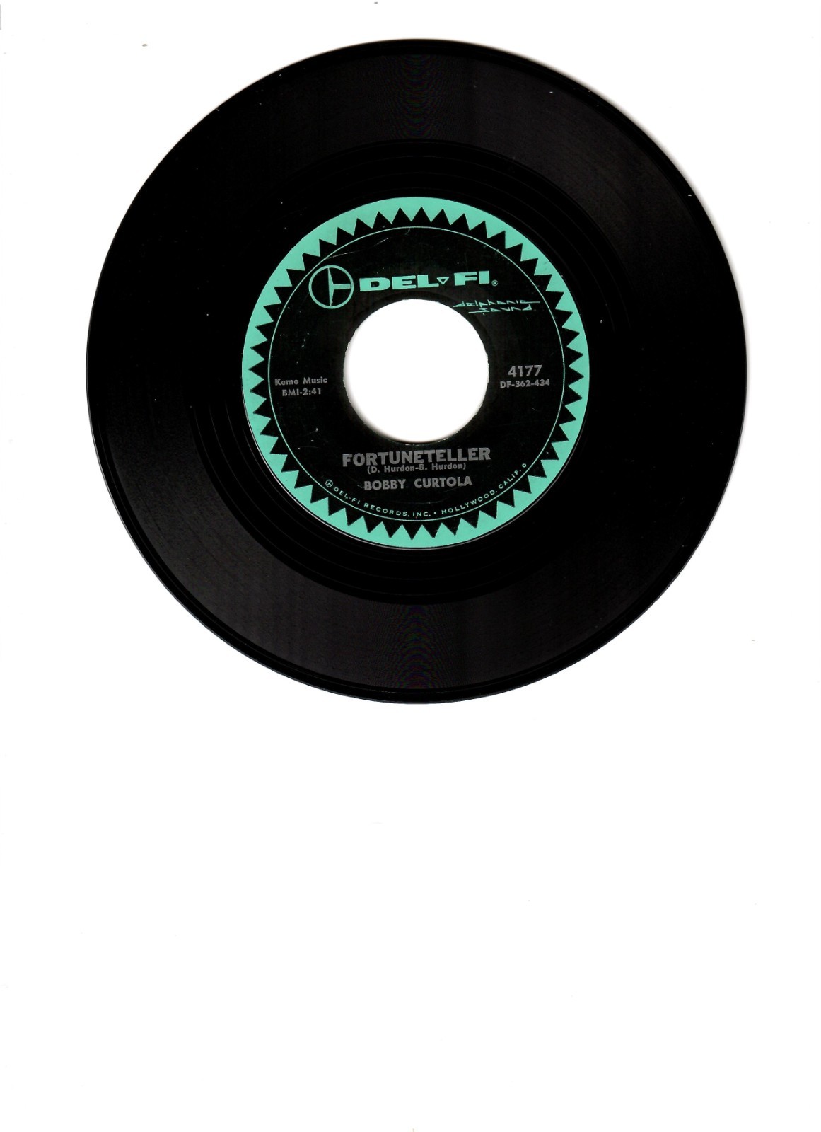 1962 FORTUNETELLER – BOBBY CURTOLA