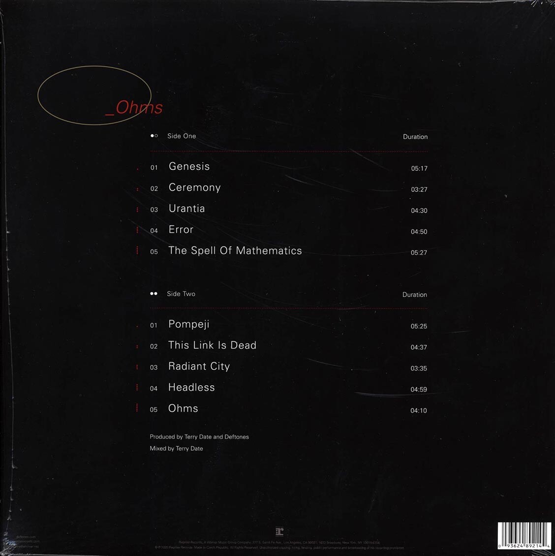 VINYL Deftones – Ohms