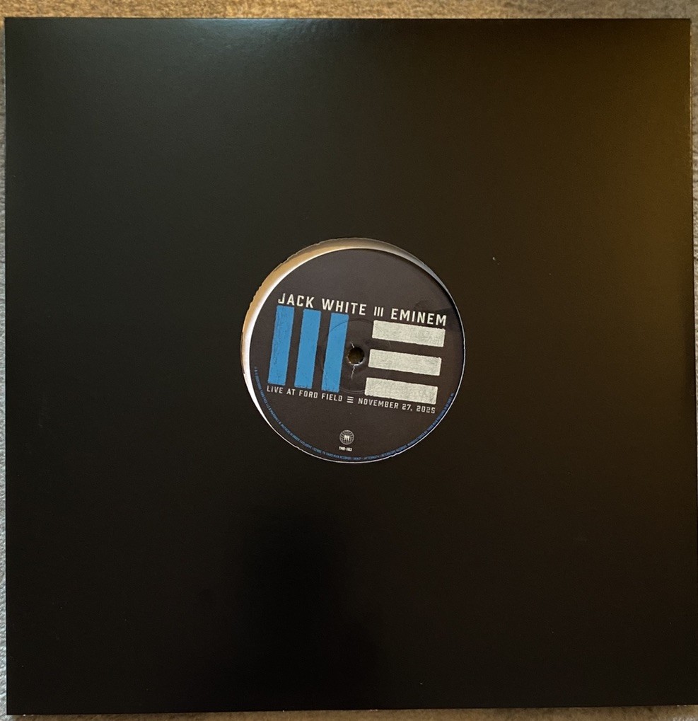 Eminem Jack White 12″ Vinyl LP Single Live At Ford Field NFL Detroit TMR