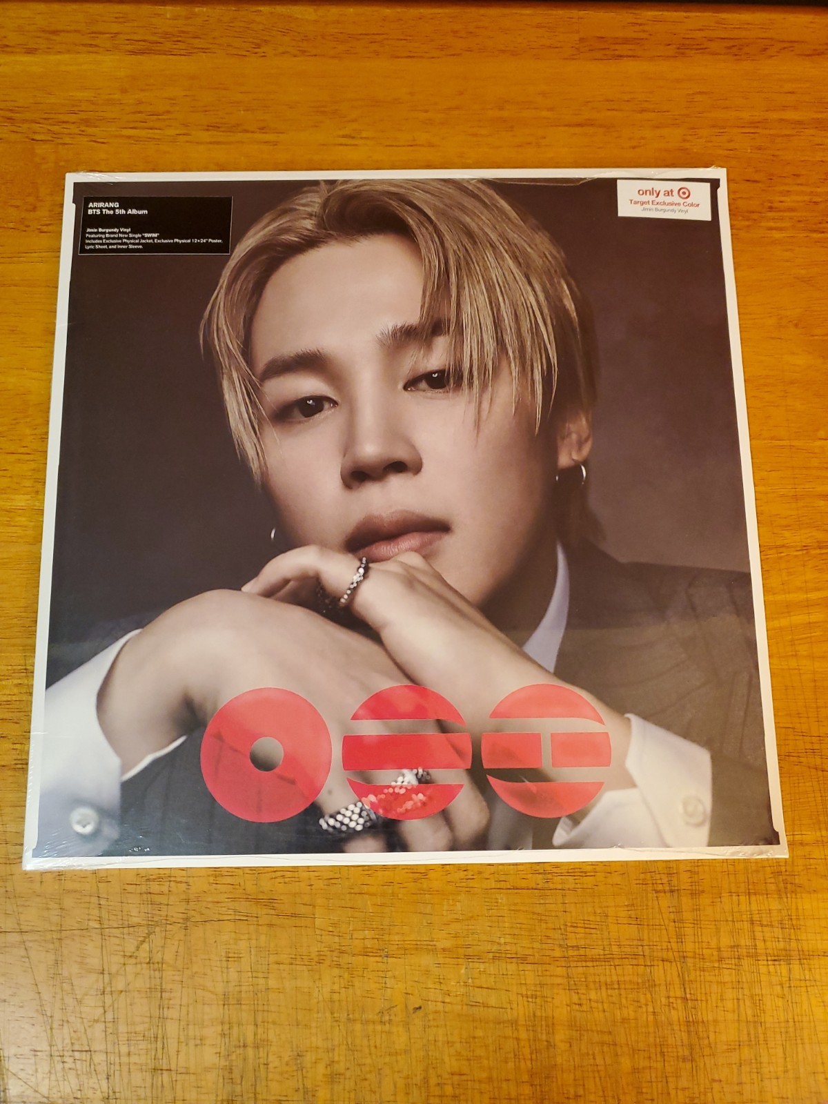 BTS The 5th Album ARIRANG (Jimin Burgundy Viny)l LP Target Exclusive, Sealed