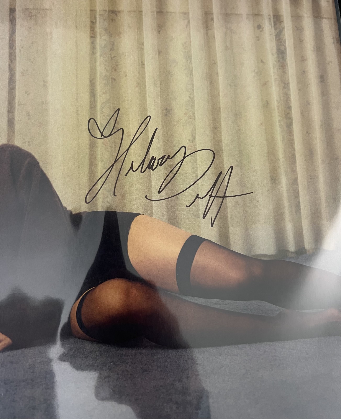 *HAND-SIGNED COVER IN PERSON* Hilary Duff – “Luck…Or Something” Pink Vinyl