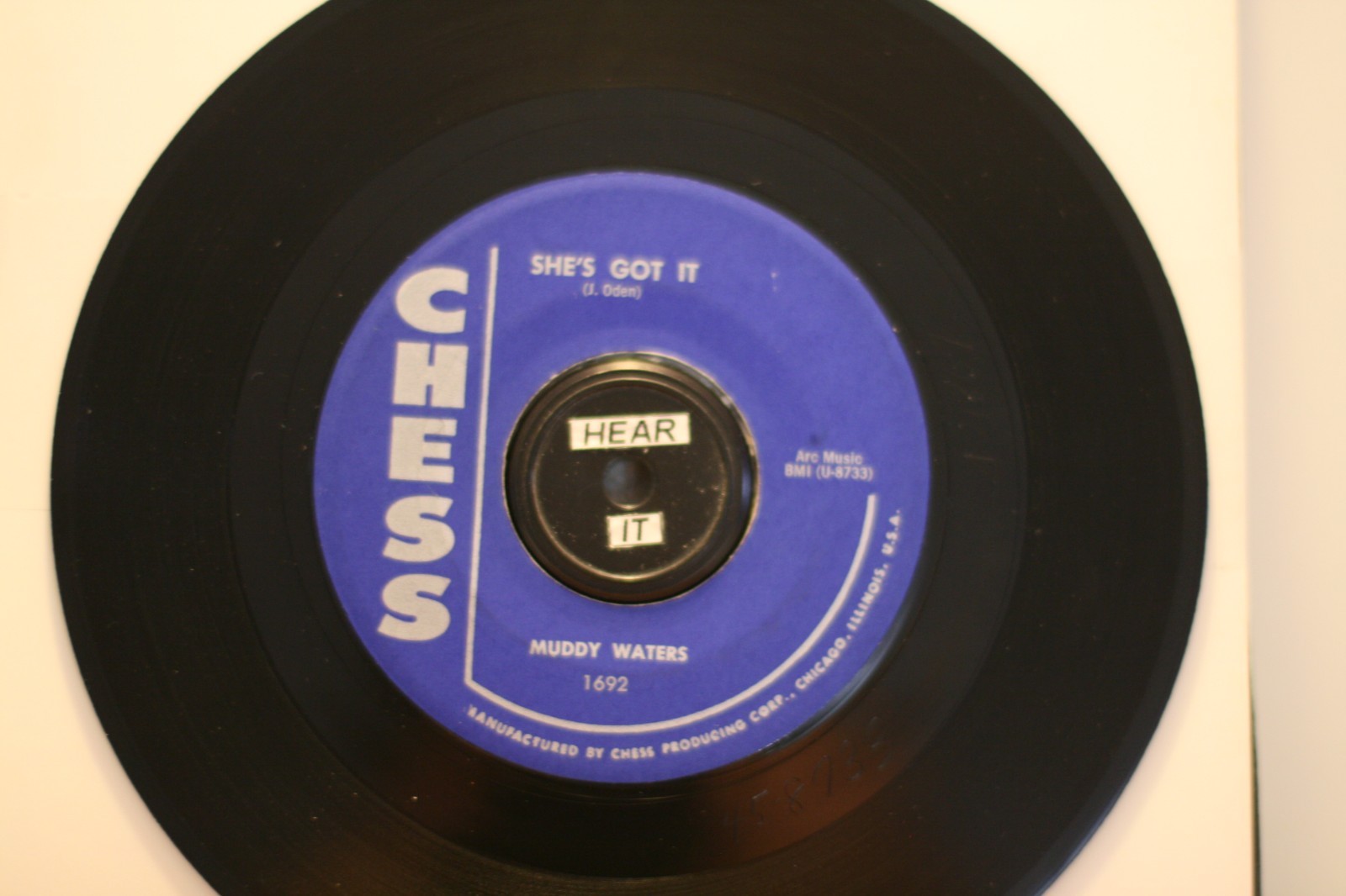 MUDDY WATERS “I WON’T GO ON” 1958 CLASSIC CHICAGO BLUES ON CHESS (VG+) LISTEN!