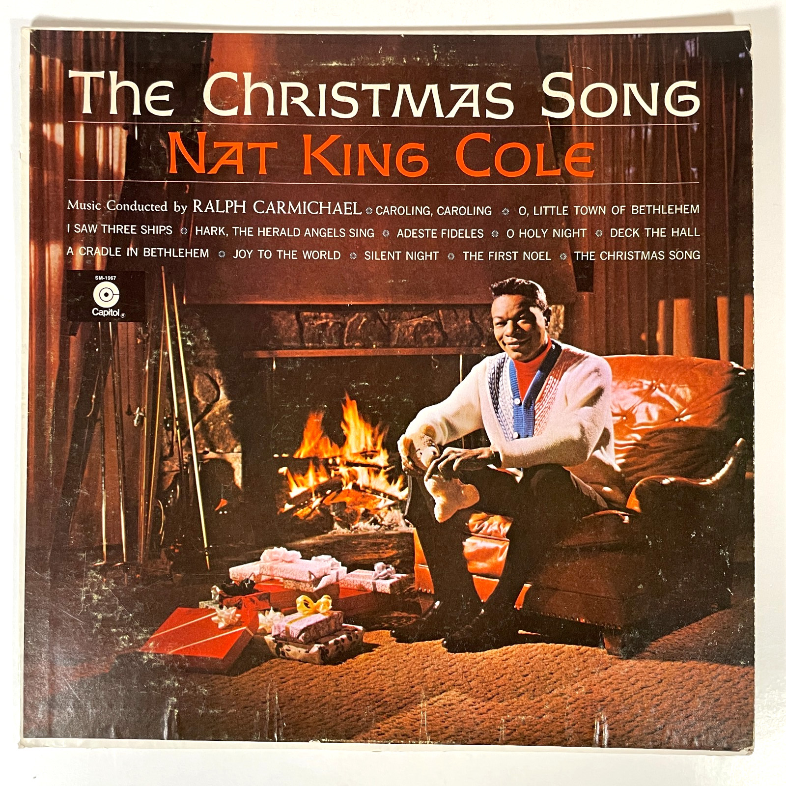 NAT KING COLE The Christmas Song Vinyl LP 1976 Pressing VG+